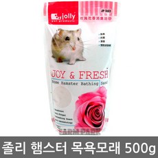팜파크 졸리 햄스터모래 장미향 500g 목욕모래 화장실모래, 1개
