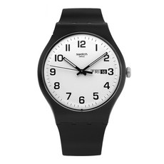 스와치 Twice Again 패션 남성 실리콘 시계 SUOB705 / SWATCH