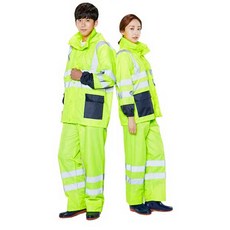 TK-R6923-1 고급형 형광 안전우의 산업현장용우비