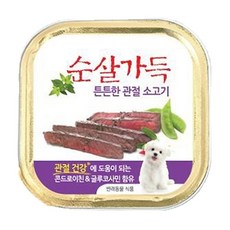 하림 순살가득 건강밥상 100g[꿀피부 연어순살], 24개입, 튼튼한관절 소고기