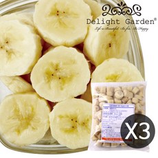 딜라잇가든 [딜라잇가든]냉동바나나(슬라이스) 1kg x 3, 단품