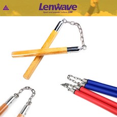 LenWave 3컬러 우드 쌍절곤, 통우드쌍절곤