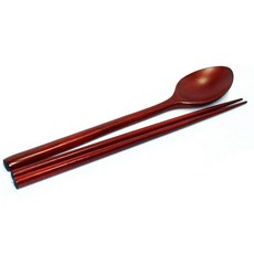 D제사용 남원제기 오리목 수저세트 (옻칠 제기 제수용품 차례 성묘 추석 설날 숟가락 젓가락), 1개
