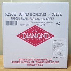 다이아몬드호두분태벌크 13.61kg 깐호두분태, 1박스