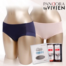 수아팜네이비별위생팬티