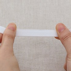 백경 광택 탄력 고무줄 10mm_화이트 hdq 바지고무줄 의류고무줄 고무밴드