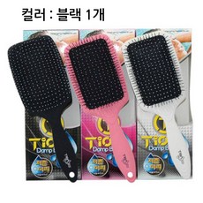 미도시 저즌머리 패들 헤어 브러쉬, 블랙, 1개