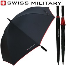 스위스 밀리터리 정품 70수동 레드바이어스 장우산 초경량 우산
