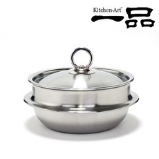 키친아트 일품5중스텐 가마솥18cm(높은형)/인덕션가능