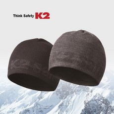 K2 플리스 비니 니트모자 방한용품 겨울모자 K2비니, 차콜