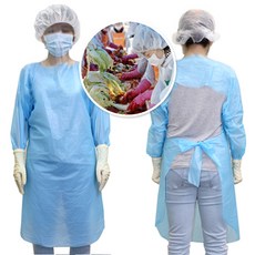 간편한 위생 김장세트 고무장갑 비닐앞치마 모자 김치, 김장세트 B, 1개