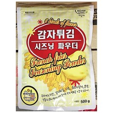 맛있는 음식 시즈닝 감자튀김 버터양파맛 (500gX1개) 미담채 간단요리 건강 간편 요리 간식 대용량 식재료 업소용식자재 튀김가루 가루, 본상품선택