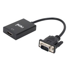 VGA to HDMI 컨버터 오디오 미지원/컴퓨터/삼성 노트북 펜 pen/lg 그램 울트라 노트북/셋탑박스/캠코더/디지털 카메라/게임기/삼성/lg 모니터/tv/빔 프로젝터/연결 케이블 선/440314, 440314