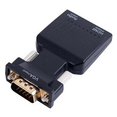 VGA to HDMI 컨버터 오디오 지원/컴퓨터/삼성 노트북 펜 pen/lg 그램 울트라 노트북/셋톱박스/게임기/삼성 모니터/lg 모니터/tv/빔 프로젝터/TV/연결 케이블 젠더/437534, 437534
