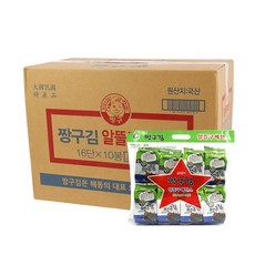 해동식품 파래 짱구4g 16봉(10개) 도시락김, 10개