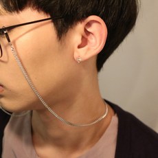 빅애플샵 써지컬 실버 안경줄 big apple silver