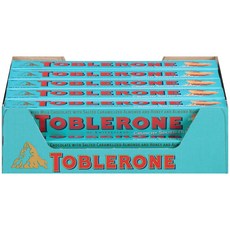 Toberlone 토블론 밀크 초콜렛 크런치 솔티드 아몬드 3.52oz(100g) 20팩, 1개