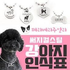 써지컬스틸각인목걸이하트