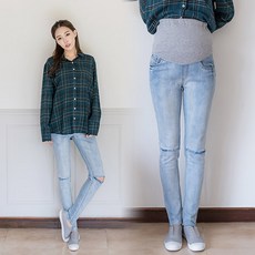 마미팡 3249_워시드컷팅데님진