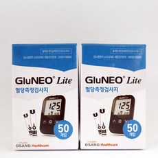 OHC 글루네오 플러스 혈당시험지-50매 당뇨 측정 검사 디지털 가정용 의료 전자 채혈, 단품