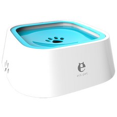 티에프펫 강아지 물그릇 고양이 수반 애견 물통 급수기, 1개, 블루
