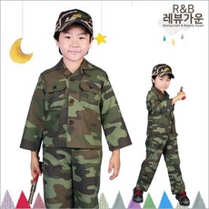 레뷰가운 CW14 아동군복 상하세트 역할놀이의상 재롱잔치 유치원 어린이집, CW14 아동군복(7호), 1개