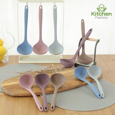 키친팩토리 파스텔 실리콘 국자 대 미니 5color, 파스텔 실리콘(미니)국자 버건디핑크, 1개
