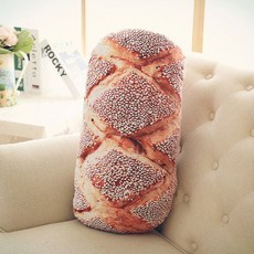 해외직구 3D 시뮬레이션 빵 쿠션 소파 홈 커플 생일 소녀 마스코트 봉제 인형, 참깨 빵_60cm