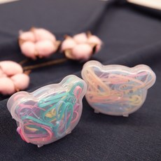아기반투명머리끈
