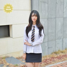 교복몰 프리미엄 여성 화이트 셔츠 교복상의
