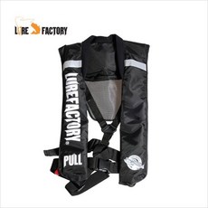 [루어팩토리] LFV-04 자동 팽창식 구명조끼 낚시조끼, 블랙