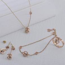 18k별목걸이팔찌세트