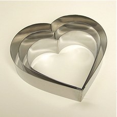 달곰베이킹 하트 무스링 높이5cm 1호~3호, 1개