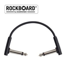 RockBoard 락보드 이펙터케이블 플랫 패치케이블 블랙 10cm, 1개