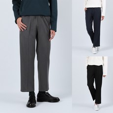 Charlies apparel 남자 허리밴딩 와이드핏 슬랙스 LOD260-SP