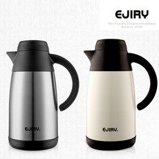에지리 EJIRY 슬림 테이블팟 보온보냉 티포트 주전자 0.8L (차망있음), 스테인레스, 800ml, 1개
