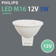 필립스 ESSENTIAL LED MR16 12V 5W LED할로겐, 전구색, 1개