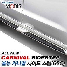현대모비스 더뉴카니발 올뉴카니발 사이드스텝(GSC) 옆발판, 스노우화이트펄(SWP)-크롬