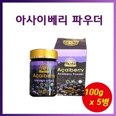 쌈바스 브라질 아사이베리분말(파우더)100g x5병, 5개, 100g