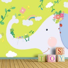 작은방에카페테라스뮤럴벽지바르기