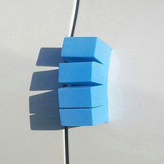 INBES 타노스 자동차 휘어지는 반사 도어가드 4P 문콕방지 사각 스펀지 도어쿠션 보호 패드 가드용품, 블루 4P