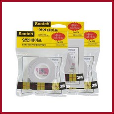 3M 스카치 종이 양면테이프 138(18mm 10M)/테이프, 본상품선택, 상세페이지 참조