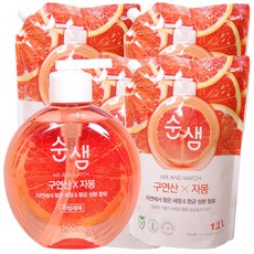 순샘 구연산&자몽 용기+리필, 1개, 5300ml