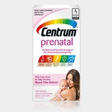 센트룸 프리네이탈 CENTRUM Prenatal 100정 임산부 영양제 철분제, 1개