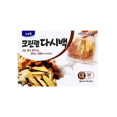 크린랩 크린다시백 대형 30매 국물백 국물팩 국물다시팩 멸치육수팩 티망 어묵육수 떡국육수 찌개육수 걸음망, 1개