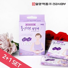 일양약품 폴인 허브 복부 배 온열 찜질팩 핫팩 2+1, 일양_폴인허브 찜질팩_2+1