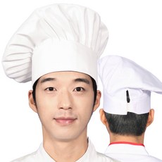 웰컴가운 CA05 제빵 모자 위생모 식빵기사 베이커리 밴드형 흰색, CA05_일반형_M