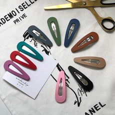 엠버힙 무배 무광 컬러 삼각똑딱핀 10개세트