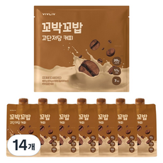 [신상] 꼬박꼬밥 고단저당 단백질 쉐이크 커피맛, 14개, 40g