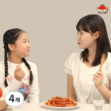 [혜윰 또떡EZ(이지)] 입짧은 아이도 한그릇뚝딱! 3분완성 안매운 건강한 라이코펜 토마토 떡볶이 매운맛 제로! ( 2인분 상온), 4개, 220g